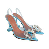 Amina Muaddi 'Begum' Crystal Slingbacks - Women's 37.5