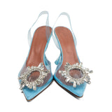 Amina Muaddi 'Begum' Crystal Slingbacks - Women's 37.5