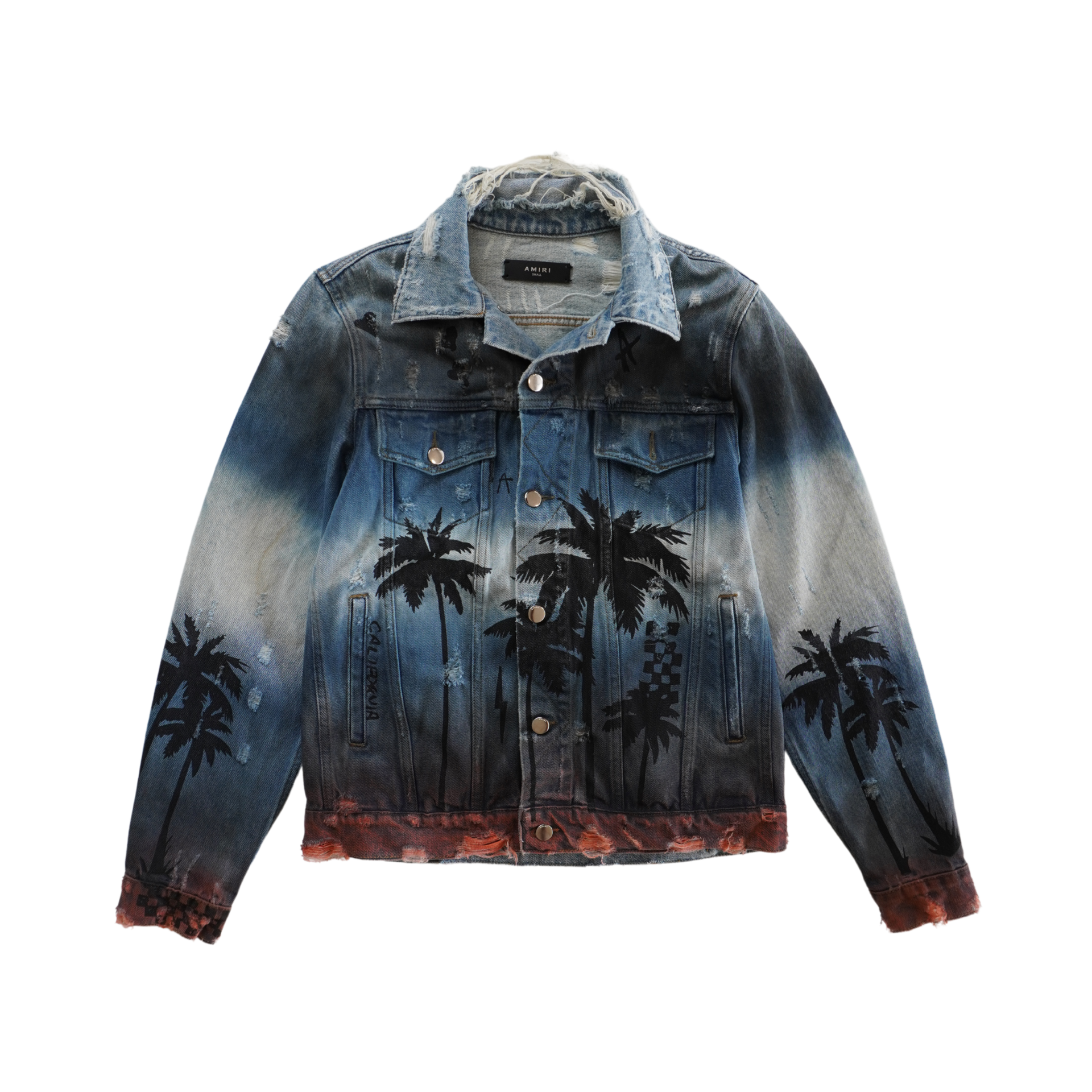 Amiri 'Palm Tree' Denim Jacket - Men's S – Fashionably Yours