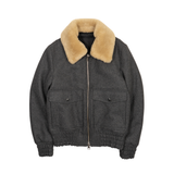 Ami Shearling Aviator Jacket - Men's M