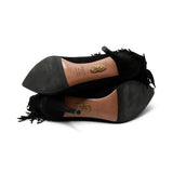 Aquazzura Fringe Suede Ankle Boots - 41