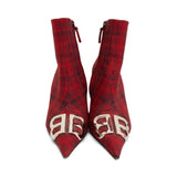 Balenciaga 'BB Knife' Plaid Boots - Women's 39