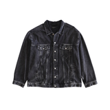 Balenciaga Rhinestone Logo Denim Jacket - Men's 3