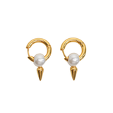 Balenciaga 'Force Spike' Hoop Earrings