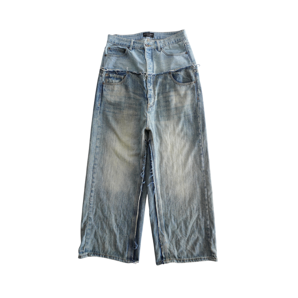 Balenciaga 'Cut Up' Oversized Jeans - Unisex S – Fashionably Yours