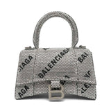 Balenciaga 'Hourglass Mini Crystal' Handbag