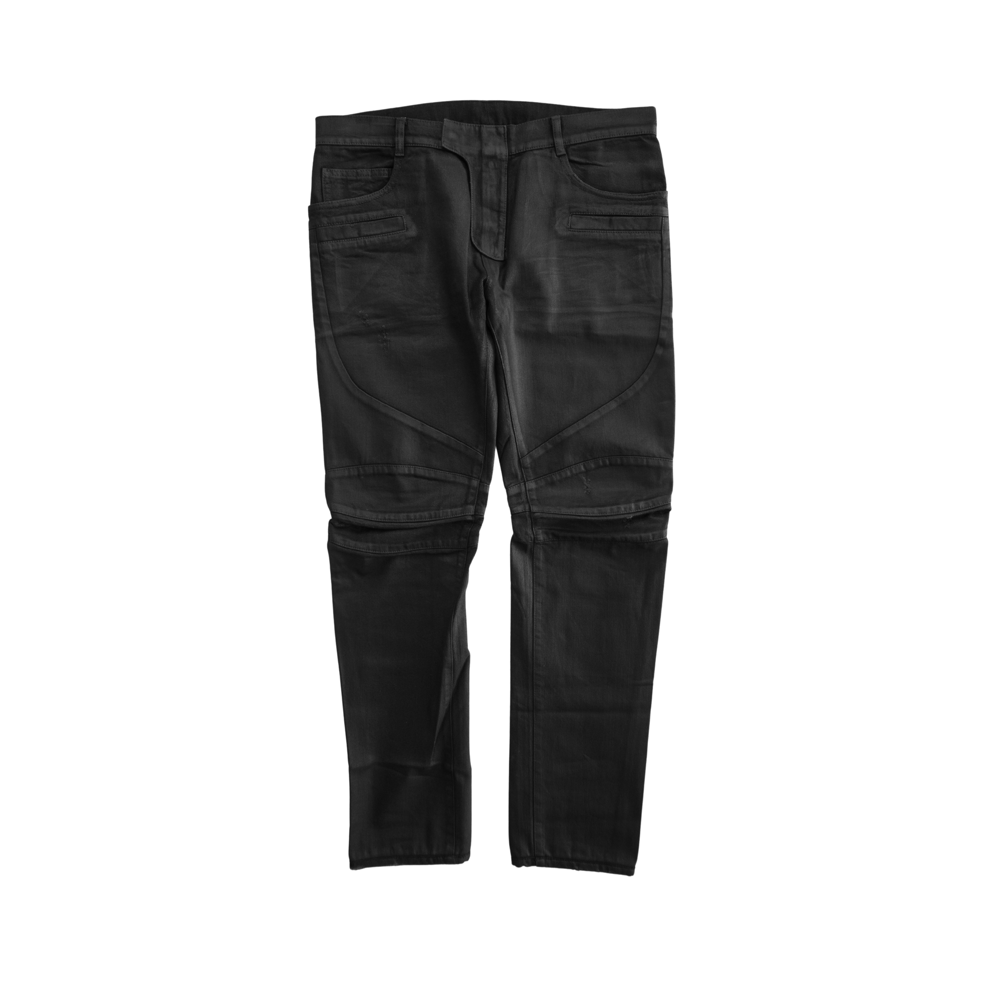 Balmain Waxed Biker Jeans - Men's 35 – Fashionably Yours