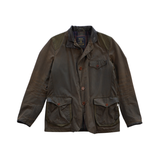 Barbour 'Commander' Leather Jacket - Men's M