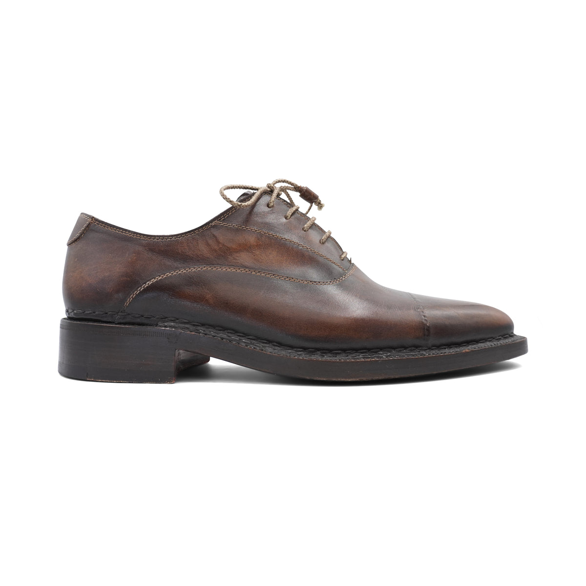 Bettanin & Venturi Italy Mens 7 Brown Norvegese Double Split Oxfords Dress Shoes BETTANIN & VENTURI Shoes for Men - Vestiaire Collective main image 2