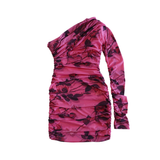 Blumarine Rose Print Mini Dress - Women's 6