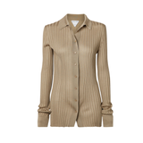 Bottega Veneta Ribbed Knit Top - Women's L