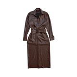 Brandon Maxwell Leather Midi Dress - Women's 4