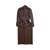 Brandon Maxwell Leather Midi Dress - Women's 4