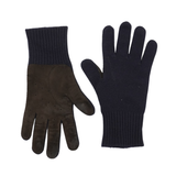 Brunello Cucinelli Knit & Suede Gloves - M