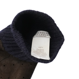 Brunello Cucinelli Knit & Suede Gloves - M