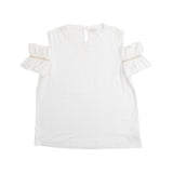 Brunello Cucinelli White Cutout Shoulder Shirt - Women's S