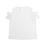 Brunello Cucinelli White Cutout Shoulder Shirt - Women's S
