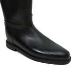 Burberry Tall Leather Rain Boots - Women's 38