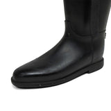 Burberry Tall Leather Rain Boots - Women's 38