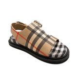 Burberry Kids 'Bertha Vintage Check Buckle Sandals' - Kid's 26