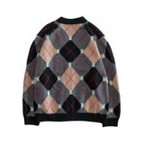 Burberry 'TB Monogram' Argyle Cardigan - Men's L