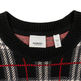 Burberry Black and Red Jacquard Crewneck - Men's XL