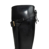 Burberry Tall Leather Rain Boots - Women's 38