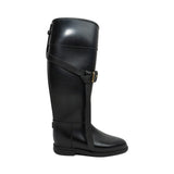 Burberry Tall Leather Rain Boots - Women's 38