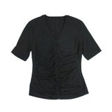 Burberry Ruched T-Shirt - Women's L