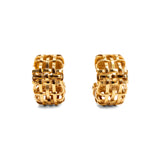 Burberry 'Gold Check' Hoop Earring