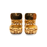 Burberry 'Gold Check' Hoop Earring