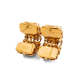 Burberry 'Gold Check' Hoop Earring