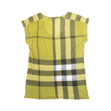 Burberry Brit 'Nova Check' Green T-shirt - Women's L