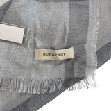 Burberry Grey Check Scarf