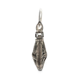 Burberry Pleated Pewter Shoulder Bag