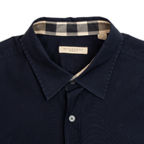 Burberry Brit Navy Button Down - Women's XL