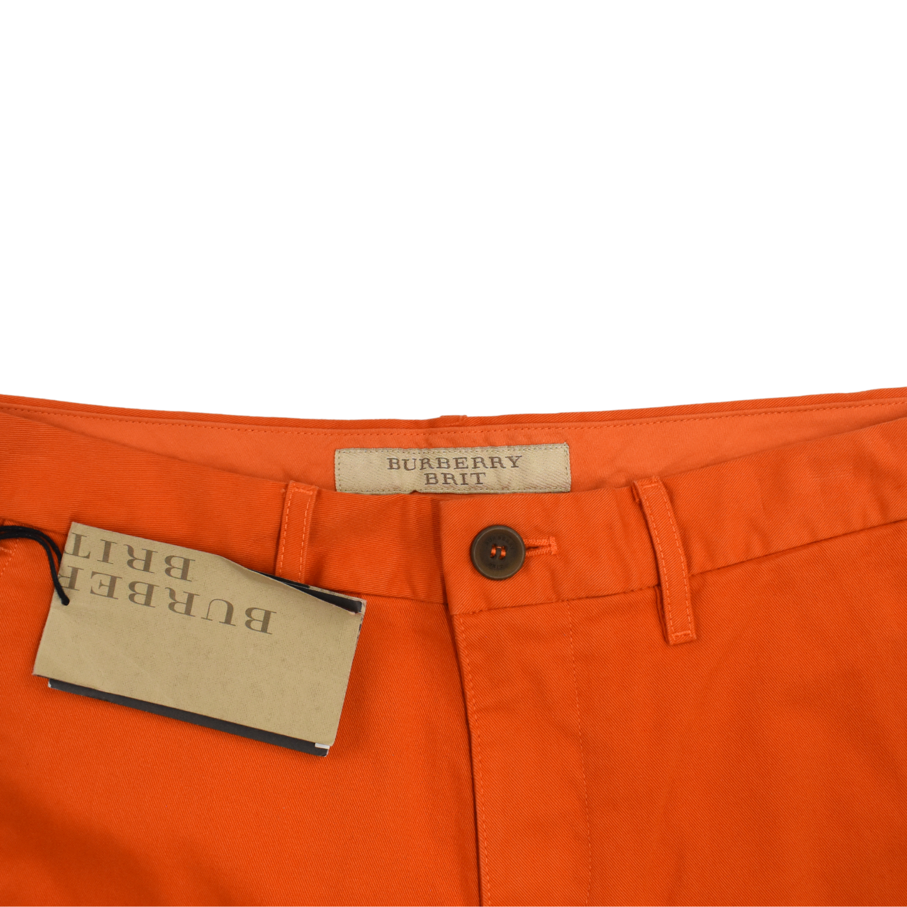 Burberry Menswear Burberry Jeans Mens Orange Burberry Brit Shorts
