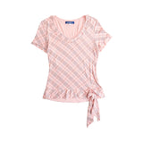 Burberry Blue Label Light Pink Novacheck Top - Women's 36