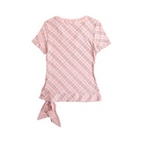 Burberry Blue Label Light Pink Novacheck Top - Women's 36