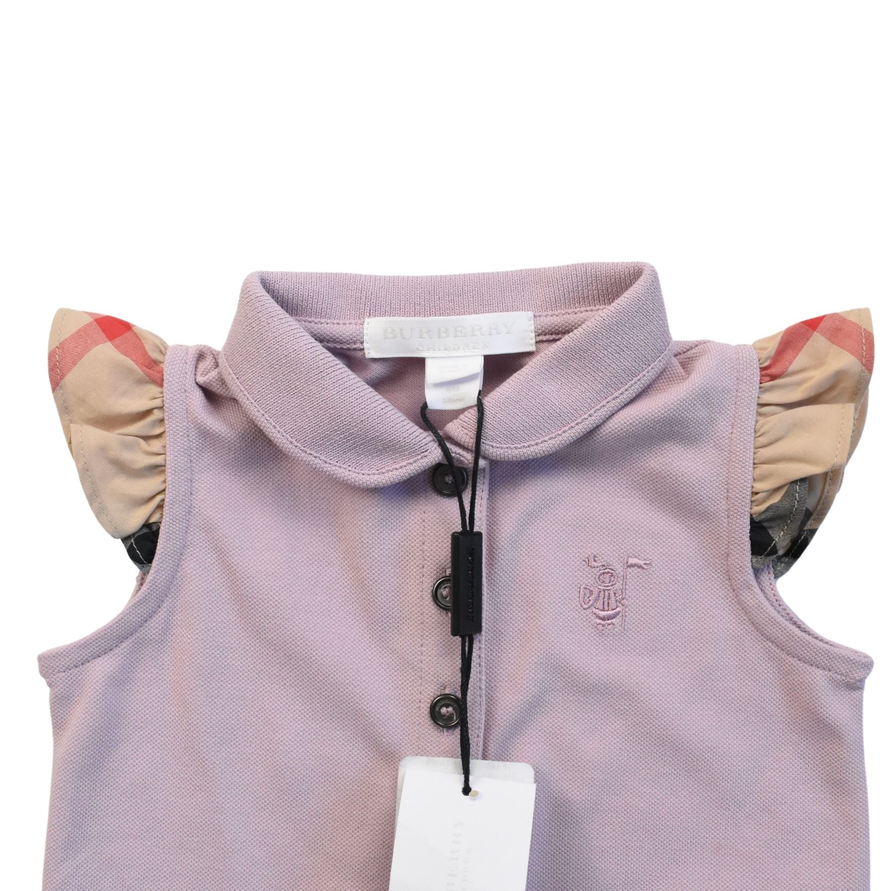 Burberry polo shirt kids pink online