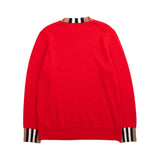 Burberry Check Trim Knit Sweater - Men's M