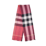 Burberry Pink Check Scarf