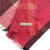 Burberry Pink Check Scarf