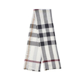 Burberry White Check Scarf