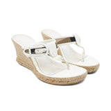 Burberry Wedge Thong Sandal - Women's 7