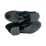 Balenciaga Blue Velvet Ankle Boots sole