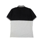 Brunello Cucinelli Black Grey Colour Block Polo Shirt Back