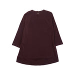 Brunello Cucinelli Burgundy Long Sleeve Tunic Back
