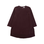 Brunello Cucinelli Burgundy Long Sleeve Tunic Front
