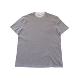 Brunello Cucinelli Grey Contrast Collar T-Shirt Front